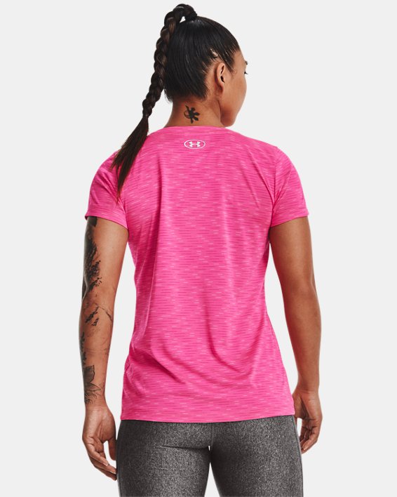 Women's UA Tech™ Dash Short Sleeve, Pink, pdpMainDesktop image number 1